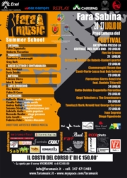Il programma dei concerti di Fara Music. Fara in Sabina 21/27 luglio 2008