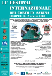 11esimo Festival Internazionale del Corto in Sabina Mompeo 12-19 luglio 2008