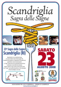 Sagra delle Sagne Scandrigliesi, il 23 agosto 2008 a Scandriglia (Ri)