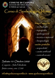 Corso di speleologia in Sabina - Casperia 10 ottobre 2009
