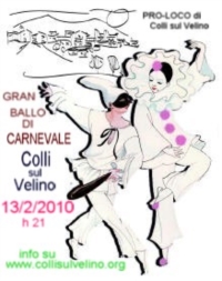 Gran Ballo di Carnevale e Concorso delle Maschere a Colli sul Velino Sabato 13 febbraio