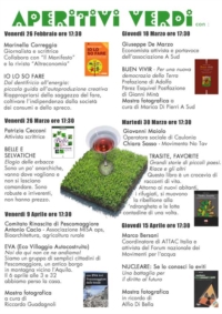 Rieti “Ricomincia la festa–Vivere bene al tempo delle tribù” - Rassegna culturale di Aperitivi verdi