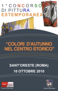 Concorso di pittura estemporane 'Colori d'Autunno' a Sant'Oreste