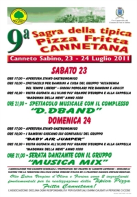 23-24 luglio Canneto Sabino - Sagra della Pizza Fritta