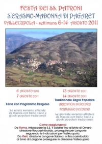 Vellecupola 6-7 e 13-14 agosto settimana di festa vallecupolese…