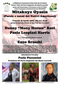 weekend dedicato ai nativi americani a San Polo dei Cavalieri (Rm) 18-19 aprile 2008 weekend dedicato ai nativi americani a San Polo dei Cavalieri (Rm) 18-19 aprile 2008