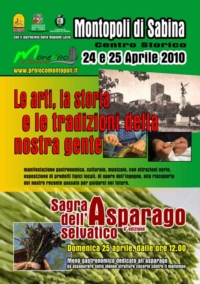 Sagra dell'Asparago Selvatico - sesta edizione Montopoli di Sabina Sagra dell'Asparago Selvatico - sesta edizione Montopoli di Sabina