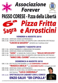 Sagra "Pizza Fritta e Arrosticini" - 6/8 agosto Passo Corese Sagra "Pizza Fritta e Arrosticini" - 6/8 agosto Passo Corese