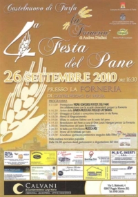 Festa del Pane Castelnuovo di Farfa26 Settembre 2010 Festa del Pane Castelnuovo di Farfa26 Settembre 2010
