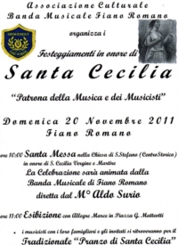 Festeggiamenti in onore di Santa Cecilia - Fiano Romano, 20 Novembre 2011 Festeggiamenti in onore di Santa Cecilia - Fiano Romano, 20 Novembre 2011