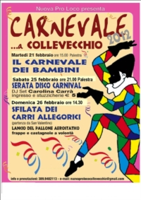 Carnevale a Collevecchio 21-26-26 FEBBRAIO 2012 Carnevale a Collevecchio 21-26-26 FEBBRAIO 2012