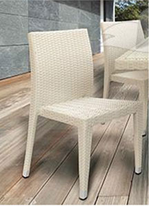 Quattro sedie S. Monica colore white