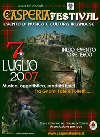 musica irlandese a Casperia il 7 luglio 2007