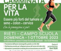 Locandina: Camminata per la vita
