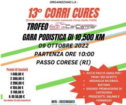 Locandina: 13^ Corri Cures-Trofeo Car Camper