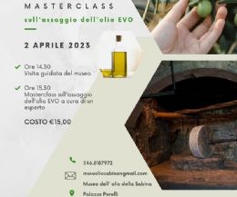 Locandina: Visita narrata e masterclass sull'assaggio dell'olio