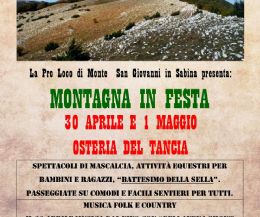 Locandina: Montagna in festa e passeggiata a cavallo