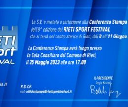 Locandina: Rieti Sport Festival 2023