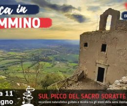 Locandina: Musica in Cammino. Sul picco del sacro Soratte