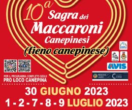 Locandina: 10° Sagra dei Maccaroni canepinesi