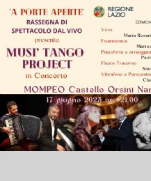 Locandina: Una serata in compagnia della musica latina a Mompeo