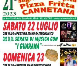 Locandina: 21° Sagra della tipica pizza fritta cannetana