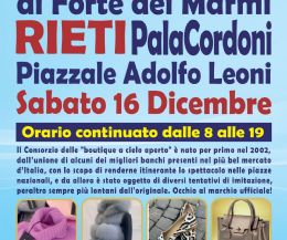 Locandina: Gli Ambulanti di Forte dei Marmi a Rieti