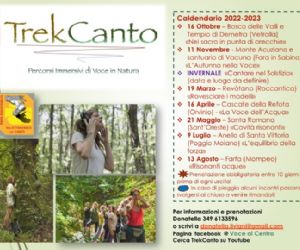 Locandina: TREKCANTO - Calendario 2022-2023