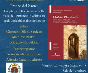 Locandina: "Tracce del Sacro", presentazione a Casperia